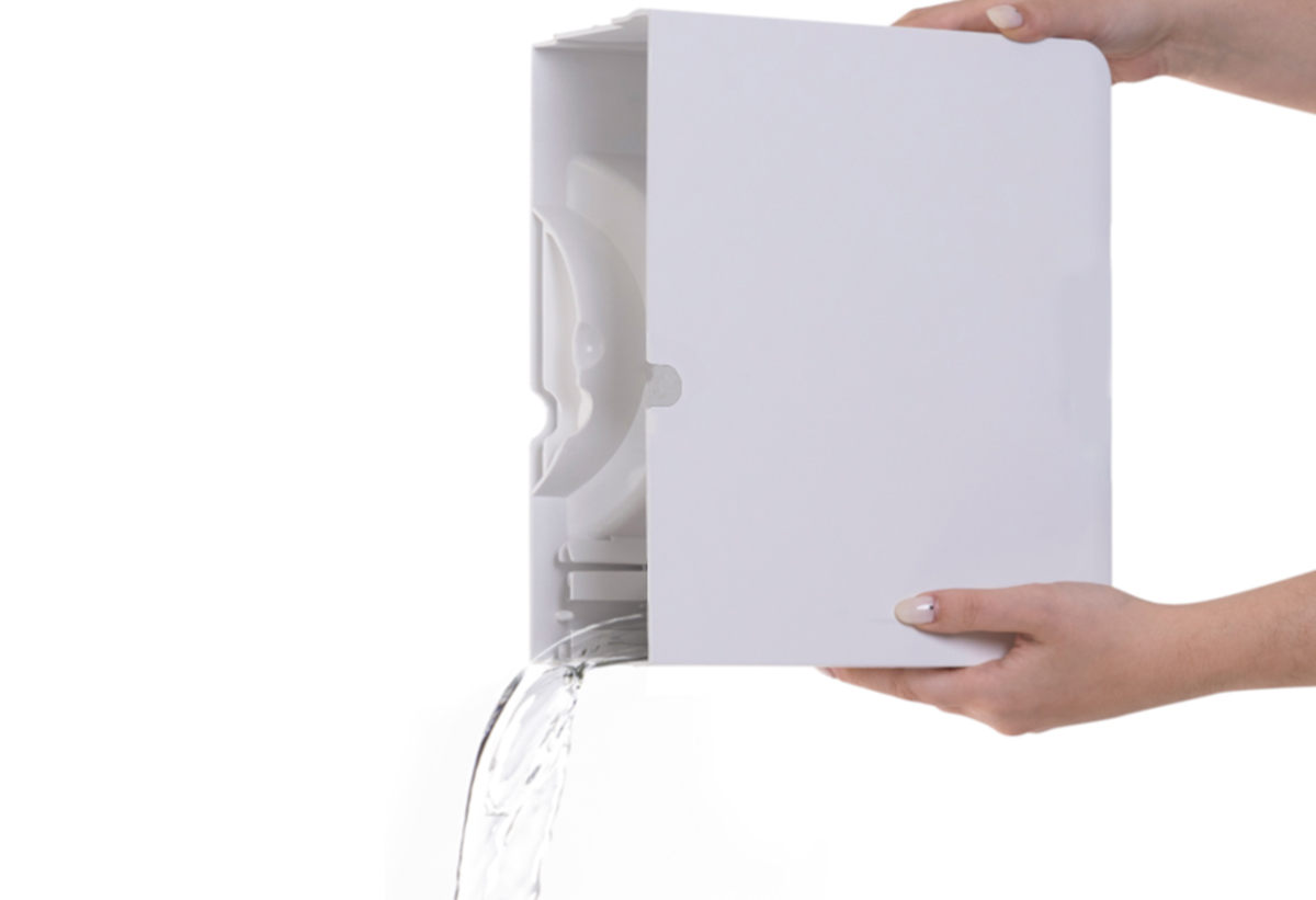 Απεικονίζεται το άδειασμα του δοχείου.